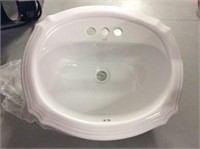 New aquaticus vanity sink white