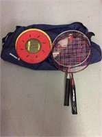 Sport craft bag with bad mitten frisbees