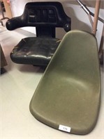 Black tractor seat and boat seat