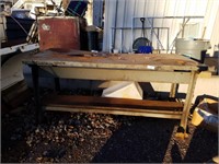 6 foot by 3 foot steel workbench