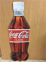 Cardboard Coca-Cola Bottle Sign 44” tall