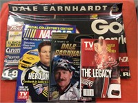Lot of Dale Earnhardt and Jr Collectibles TV