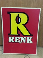 Double sided Renk cardboard advertising sign