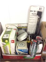 large Lot of flood lamps and fire alarms