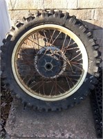 Vintage dirt bike wheel size 100 x 100 x 18  D.