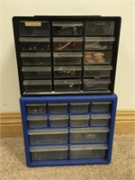 COMPARTMENT SMALL PARTS ORGANIZERS WITH CONTENTS