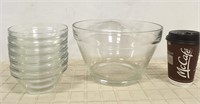 SUBSTANTIAL GLASS MIXING BOWLS