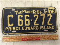 1973 PRINCE EDWARD ISLAND PLATE