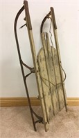 ANTIQUE SLED- AS IS ONE PANEL SPLIT