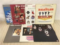 MIXED LPS INCLUDING BEATLES, KISS, ABBA