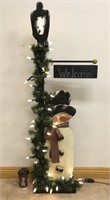 LARGE LIGHT UP CHRISTMAS WELCOME SIGN