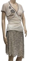 (2) SARA FEINBERG SKIRT & BCBG MAXAZRIA WRAP TOP