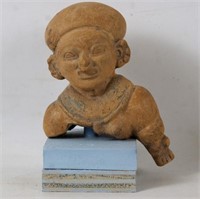 A Tumaco-La tolita rounded Headdress fragment