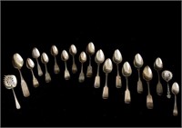 Colonial Coin Silver Spoons
