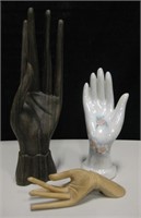 3 "Hand" Jewelry Holder / Displays - Tallest 7.25"