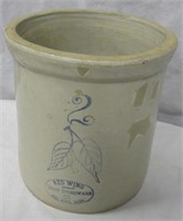 10" Tall Red Wing #2 Stoneware Crock
