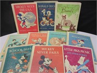 1930s and 40s HEATH Disney Books Lot of 10