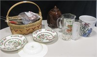 Miscellaneous Lot Of Plates Pitchers And Tea Pot