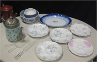 Lot Of Oyster Plates Bowls And Tea Pots