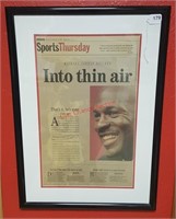 Sports Thursday "Into Thin Air" Framed Picture