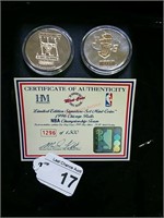 Chicago Bulls First Time to Win Season Coin Set