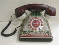 Coca-Cola Stained Glass Look Phone No Power Cord