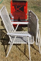 3 Fold Up Patio / Lawn / Camping Chairs