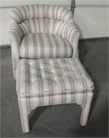 Henredon Chair & Ottoman