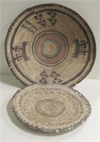 Vintage Native American Woven Baskets, 9.25", 12"