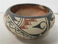 Signed Vtg Jemez Native American Pottery 3" Tall