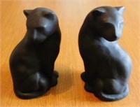 8" Tall Heavy Resin Panther Bookends