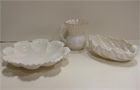 Lenox Porcelain Creamer, Small Bowl & Plate