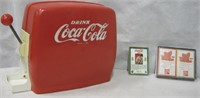 Coca-Cola Dispenser & Commemorative Playing Cards
