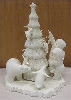 Snow Babies Christmas Tree Scene - 9" Tall