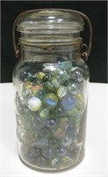 Atlas Quart Canning Jar w/ Marbles