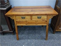 Antique side table with drawers