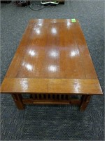 Oak mission coffee table