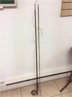 Antique Wright and McGill Dandy fishing pole with