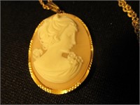 Cameo Necklace C 206 on Back