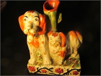 Staffordshire Style Dogs Vase