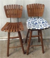 2 Adirondack Swivel Counter Chairs X1C