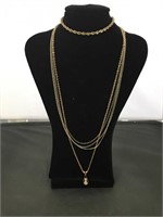 Gold and Silver Tone Necklace Lot