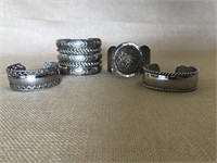 (4) Silver Bracelets w/o Markings