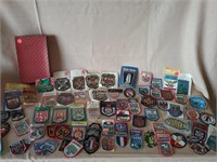 Box of Patches From Around the World