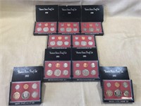 (9) United States Proof Sets