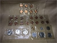 (3) Lincoln Cent Sets & Dollar Souvenir Sets