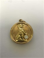 Gold Locket with 1/4 Carat Diamond (21 Grams)