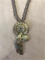 Mexico Silver Necklace & Medallion
