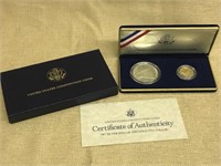 (2) 1987 U. S. Constitution Coins