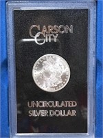 1882 cc Morgan Dollar Uncirculated in GSA Holder